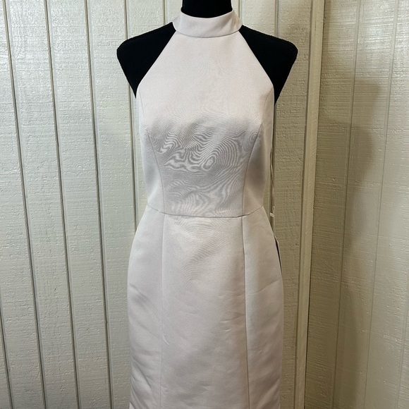 Amsale Austin Dress in Champagne, size 6.  NWT.  Thread loose (see photos). - Picture 4 of 9